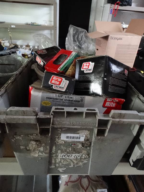 lot 1130 image: Huge Lot of fasteners.