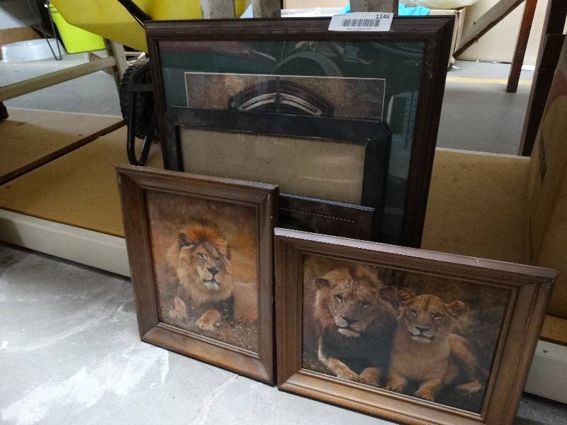 lot 1146 image: Lot of framed pictures.