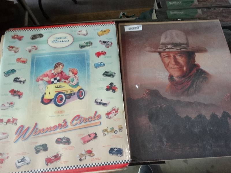 lot 1151 image: 4 Poster board art.