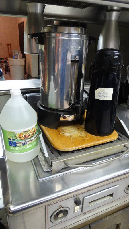 lot 139 image: Coffee peculator vinegar  hot dispenser