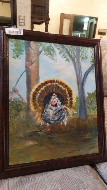lot 285 image: Framed original oil painting- Signed by artist