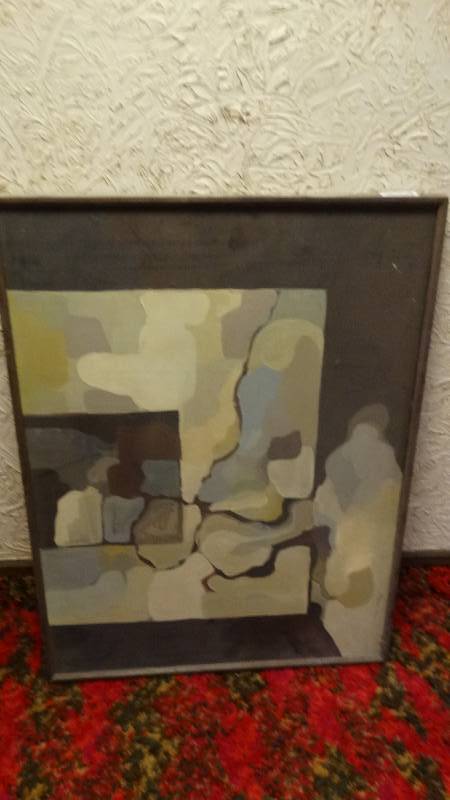 lot 307 image: Framed original painting on canvas