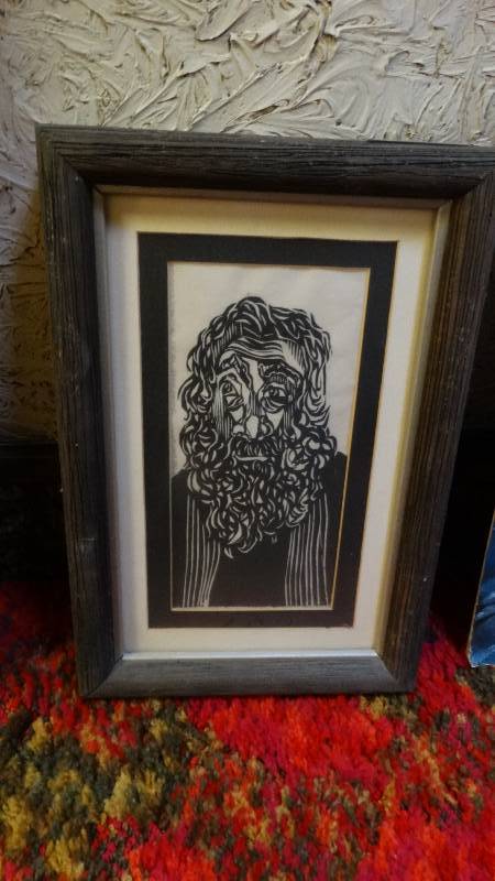 lot 311 image: Framed print-  The Baptist - Final proof- Signed by artist