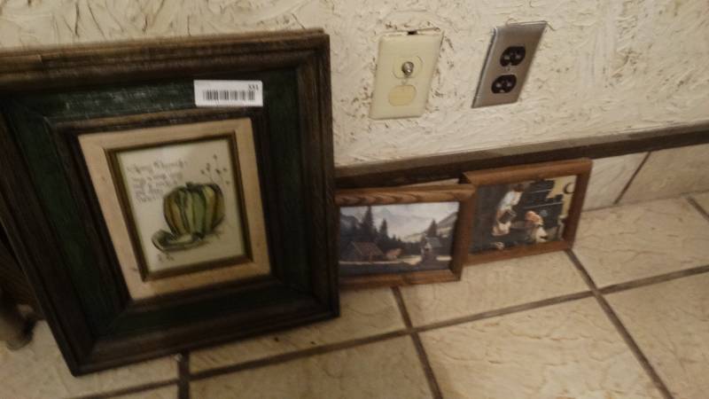 lot 331 image: 3 small framed prints