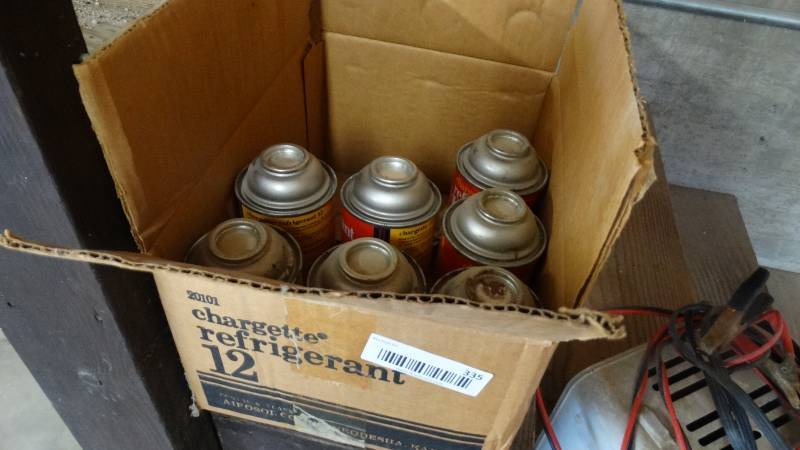 lot 335 image: 7 cans of R12