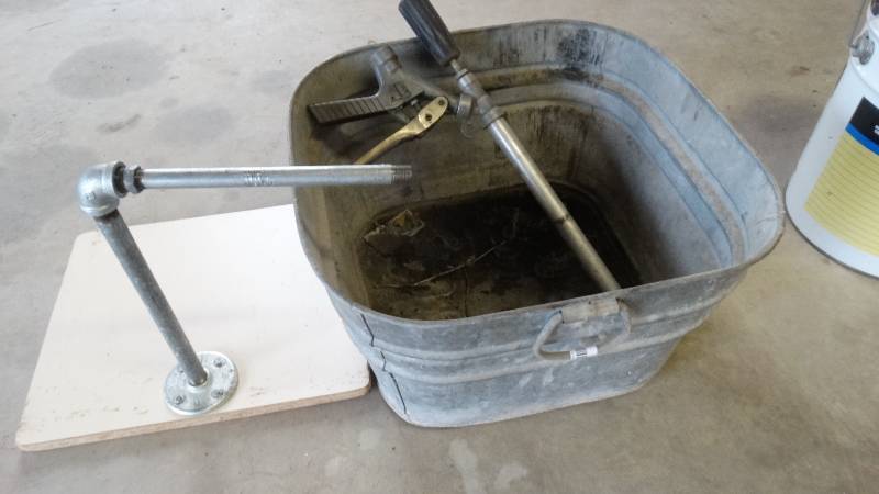 lot 364 image: Wash tub sprayer art stand