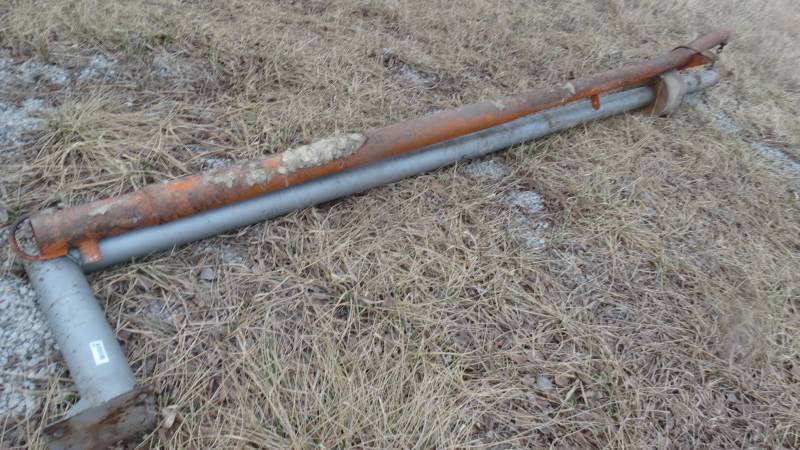 lot 396 image: Basketball goal pole & other metal pole
