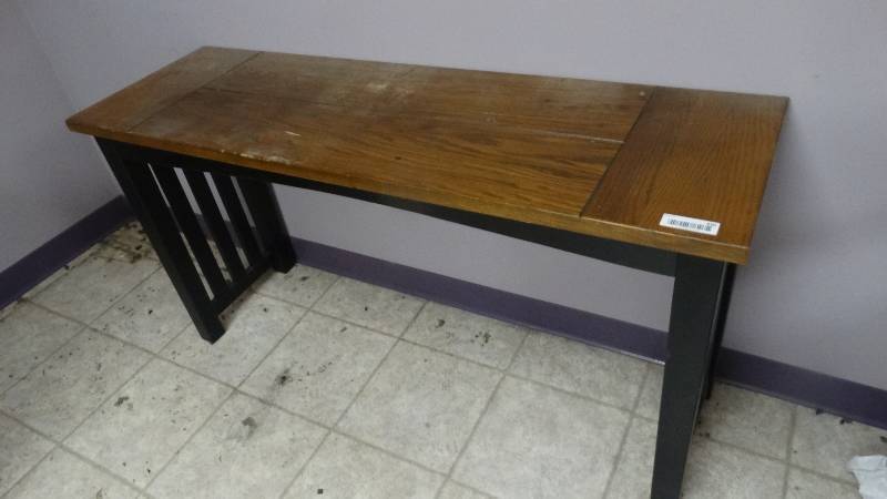 lot 430 image: Wood sofa table