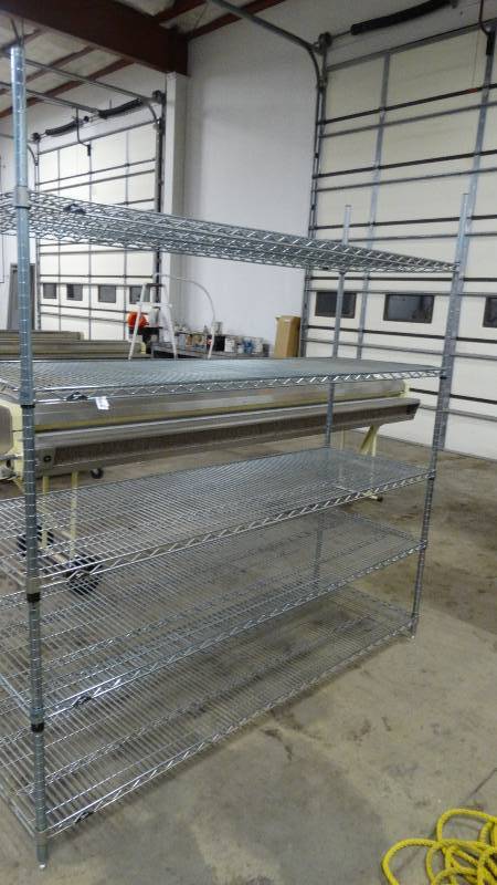 lot 466 image: 5 shelf Metro rack- 72 long x 24 wide
