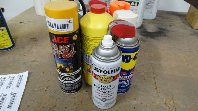 lot 561 image: Lot of various chemicals