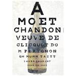 Champagne Eye Chart' Textual Art on Canvas