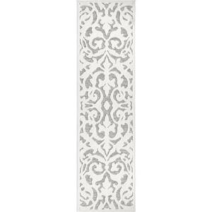 lot 15703 image: My Texas House Lady Bird Damask 211 x 45 Area Rug&nbsp