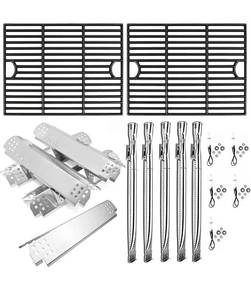 lot 15705 image: Hisencn 304 Stainless Steel Grill Parts for Home Depot Nexgrill 720-0830H, 5 Burner 720-0888 720-0888N 720-0888S Gas Grill, Grill Burner, Heat Plate, Cooking Grates Parts, 13 x 17