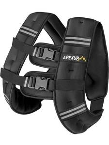 lot 15715 image: APEXUP Weighted Vest Men 20lbs Weights with Reflective Stripe, Weighted vest for Women Workout Equipment for Strength Training Running