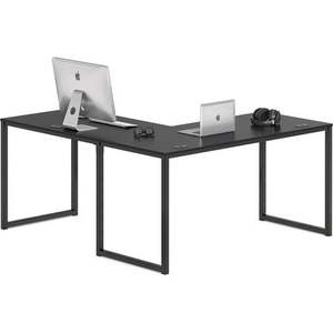 lot 15460 image: SHW Mission L-Shaped Corner Desk BLACK
