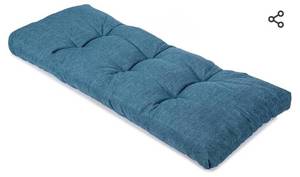 lot 15447 image: Bench Cushion Outdoor Chair Lounge Cushions Durable Non-Skid Tufted Overfilled Seat Pad for Porch Swing Piano Loveseat Outdoor Indoor Furniture