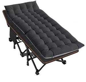 lot 15480 image: Camping cots, Oversized Portable Foldable Outdoor Bed for Adults Kids, Cot for Traveling Gear Supplier, Office Nap,Support 600 lbs-with Sleeping Pad Mattress Pack of 2