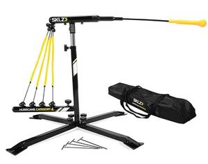 lot 15487 image: SKLZ Hurricane Premium Portable Batting PracticeHitting Swing Trainer System for Baseball and Softball, All Ages Training