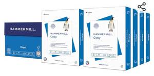lot 15496 image: Hammermill Printer Paper, 20 Lb Copy Paper, 8.5 x 11 - 8 Ream (4,000 Sheets) - 92 Bright, Made in the USA