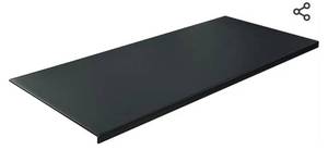 lot 15685 image: 27.6x 16 Soft PU Leather Surface Office Desk Mouse Mat Anti-Push Pad with Full Grip Fixation Lip Table Blotter Edge-Locked Protector