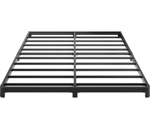 lot 15271 image: 5 Inch California King Bed Frames with Rounded Corner Legs, Heavy Duty Metal Cal King Platform Bed Frame, No Box Spring Needed, Noise Free, Easy Assembly