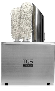 lot 15613 image: Commercial Wine Glass Polisher Machine - Electric Glass Polishing Machine with 3 Cloth Polishers - Stainless Steel Glass Polisher for Wineries, Bars, and Restaurants and More - Retail $399.99
