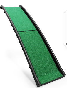 lot 15616 image: PawStep 50894 Pet Ramp with Poly Grass - Folding, Portable Dog Ramp for Cars, SUV & Trucks - Non-Slip Surface - Lightweight & Durable - Supports Large Dogs up to 200 lbs