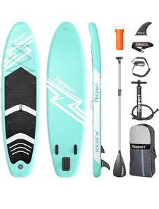 lot 15629 image: FBSPORT 11 Premium Stand Up Paddle Board, Yoga Board with SUP Accessories & Carry Bag  Wide Stance, Surf Control, Non-Slip Deck, Leash, Paddle and Pump for Youth & Adult