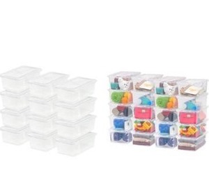 lot 15569 image: USA, Inc. CNL-6 6 Quart Clear Storage Box CNL-5 Storage Box, 5 Quart, Clear, q