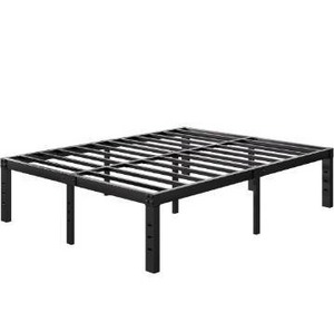 lot 15573 image: Queen Metal Platform Bed Frame, 12 Inch Queen-Size-Bed-Frame with Heavy Duty Steel Slats, Noise Free Mattress Foundation No Box Spring Needed, Easy