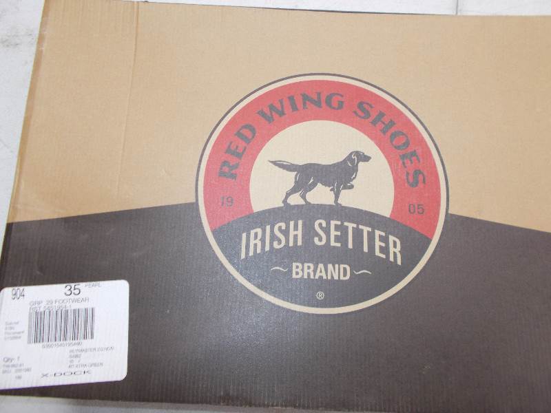 lot 4365 image: red wings shoes irishe setter brand