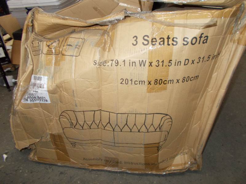 lot 4343 image: mainstays sofa