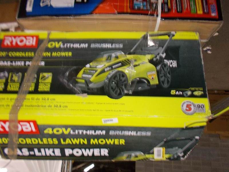 lot 4339 image: ryobi 40 volt 20 mower