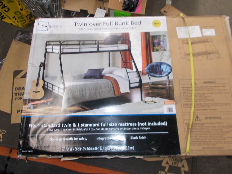lot 4345 image: mainstays metal bunk bed