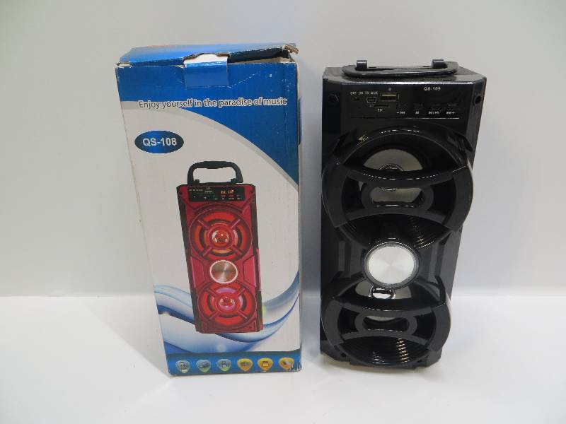lot 1003 image: Mini bluetooth speaker model QS-109