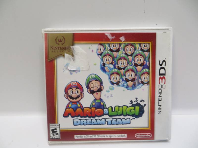lot 1018 image: Nintendo 3DS mario&luigi dream team (case broken on corner)