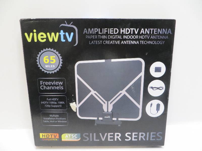 lot 1074 image: View TV amplified HDTV antenna