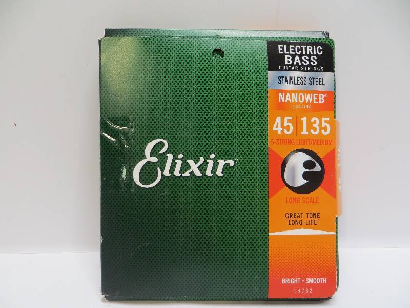lot 1081 image: Elixir electric bass guitar strings stainless steel