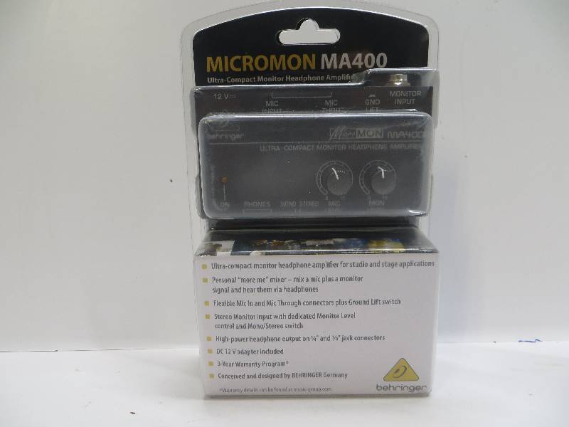lot 1095 image: Behringer micromon MA400