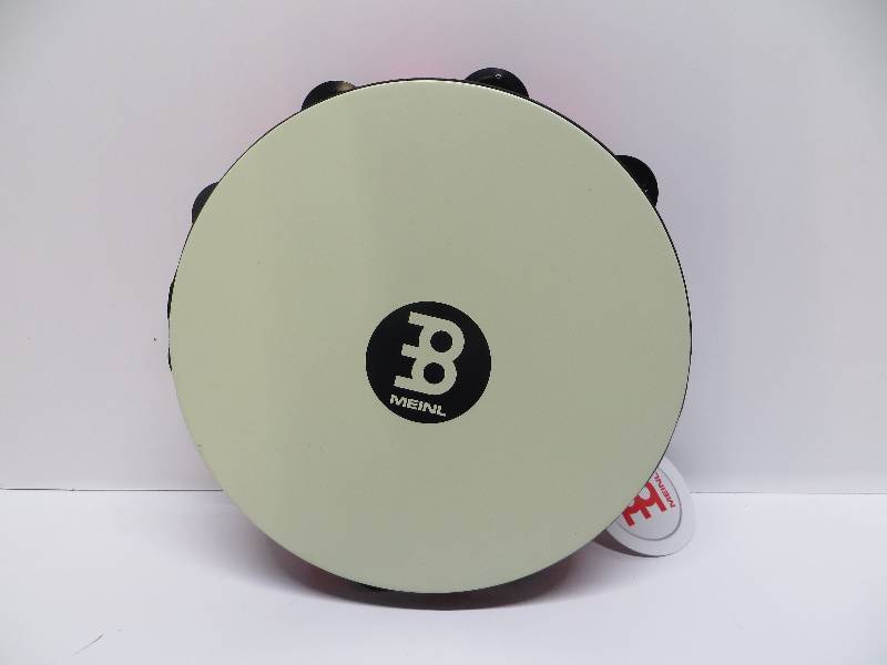 lot 1143 image: Meinl headed tambourine black steel jingles model TAH2BK-R-TF