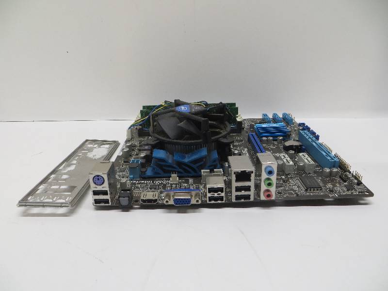 lot 1201 image: ASUS P7H55-M with 4gb ram