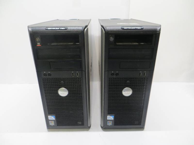 lot 1189 image: Lot of 2 dell optiplex 780 intel pentium (no hdd)