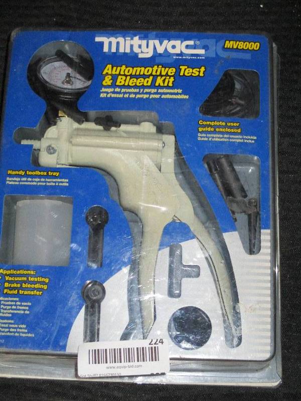 lot 224 image: MityVac Automotive Test & Bleed Test