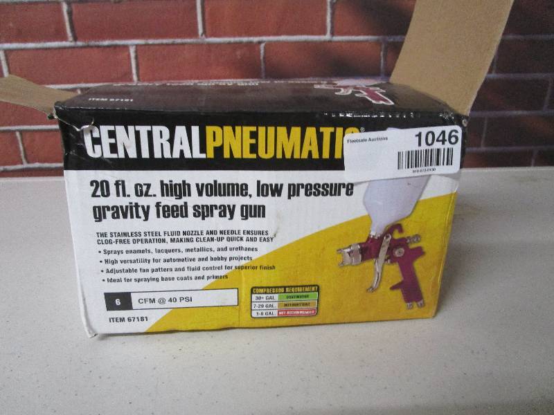 lot 1046 image: Central Pneumatic paint sprayer