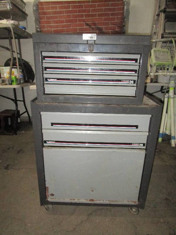 lot 1139 image: All American Tool Chest