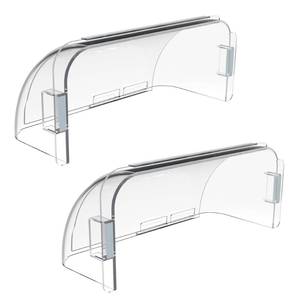 lot 1600 image: Air Vent Deflector for Floor, Sidewall, and Ceiling Registers, Register Vent Deflectors with Neodymium Magnetic (2 Pack, Clear)