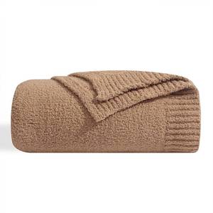 lot 1620 image: bearberry Super Soft Fluffy Throw Blanket Lightweight Cozy Warm Throw Blankets for Couch Bed Sofa All Season (Camel, 50x60)