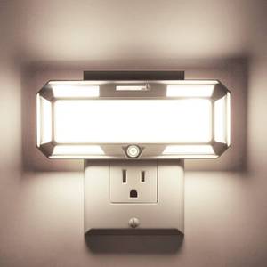 lot 1666 image: L LOHAS LED Bright Night Lights Plug into Wall, 0-250LM LED Night Light, Dusk to Dawn Sensor, 2W Dimmable Night Light, Daylight 5000K for Bathroom, Adults, Hallway, Bedroom, Stairway