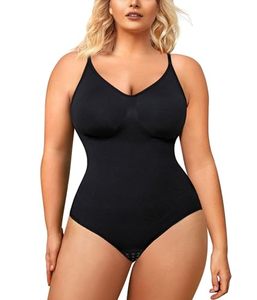 lot 1672 image: BRABIC Bodysuit for Women Seamless Tummy Control Shapewear Sleeveless Tank Tops Body Shaper (Black, 3X-Large4X-Large)