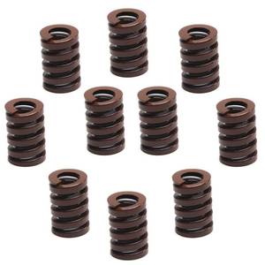 lot 1708 image: MroMax 10Pcs 3D Printer Die Spring 14mm OD 20mm Long Spiral Stamping Extra Heavy Load Compression Mould Die Spring Brown 3D Printer Spring Bottom Connect Leveling Compatible with 3D Printer Bed